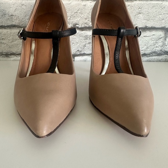 Coach Fulton Mink Grey and Black Heels (Size 6.5/7) - Picture 2 of 9